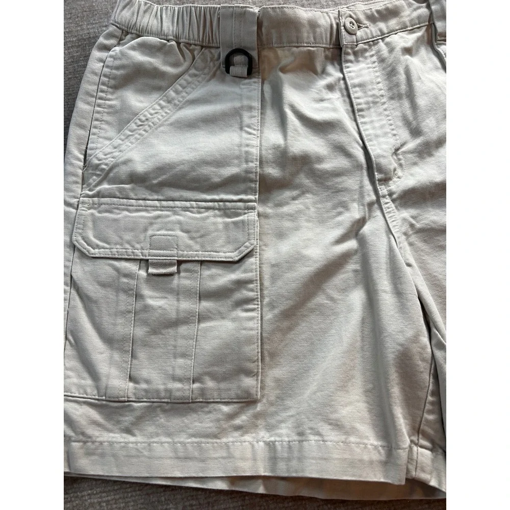 Columbia Mens Fossil Beige Cotton Canvas Cargo Shorts 38 XM4244-022 7 Inseam